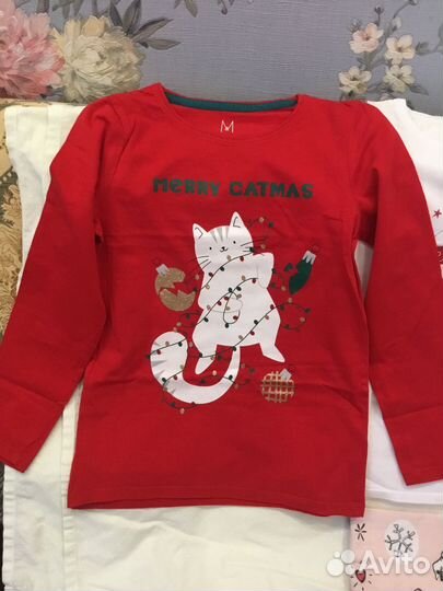 Лонгсливы и лосины 128 см бу