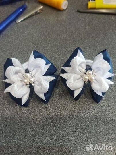 Бантики для волос ручной работы