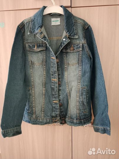 Джинсовая куртка для девочки 152 acoola