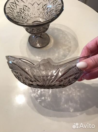 Вазочки цветное стекло винтаж СССР новые