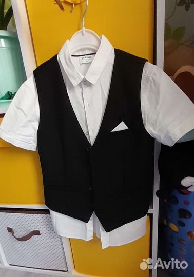 Жилет и рубашка acoola для мальчика 134-140