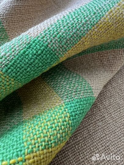 Одеяло шерстяное СССР вязаное