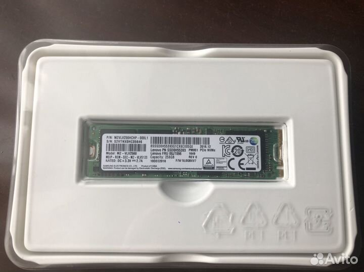 Ssd m2 nvme Samsung 256 gb