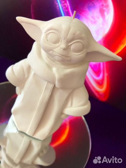 Свеча из соевого воска Бэйби Йода / Baby Yoda