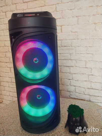 Огромная колонка ZQS6212 bluetooth с микрофоном