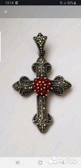 Крестик.Серебро