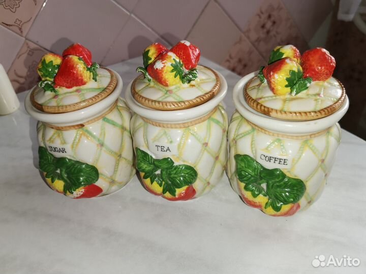 Банка для сыпучих продуктов керамика