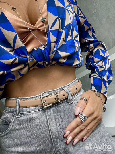 Ремень женский YSL Натуральная кожа люкс