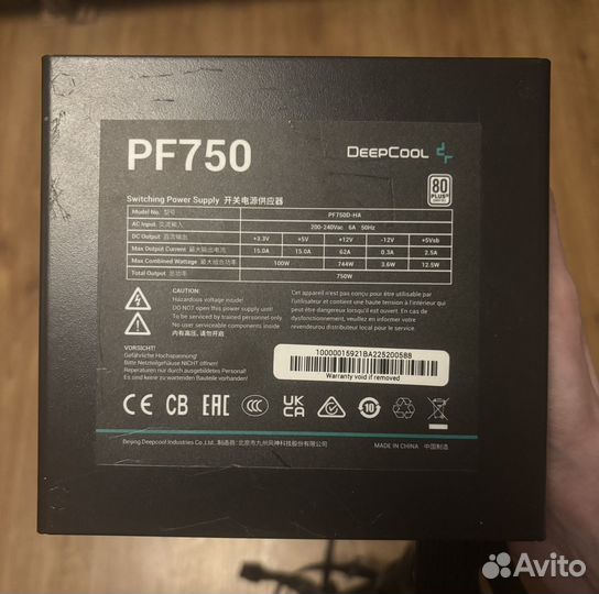 Блок питания DeepCool PF750