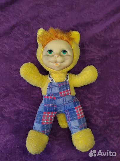 Игрушка мягкая кот гдр СССР 60годы винтаж