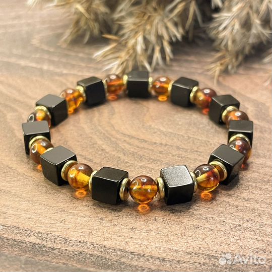 Янтарный браслет