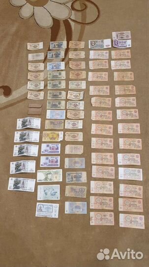 Купюры СССР и др.страны