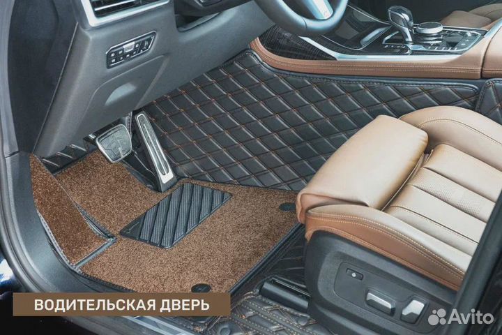 3d коврики из экокожи. С Бортами. Шьём сами