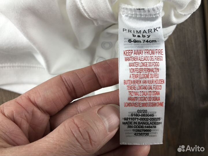 Боди для новорожденого хлопок новый Англия