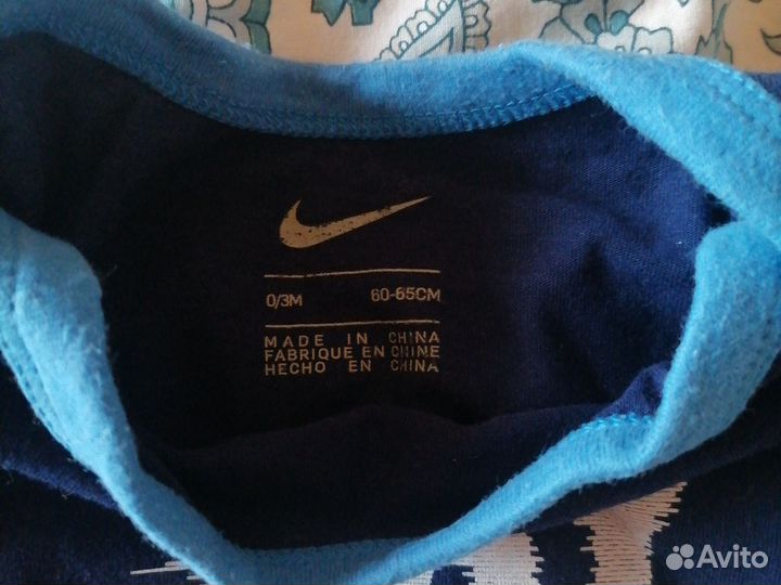 Боди Nike набор, для новорождённых. 60-65 см