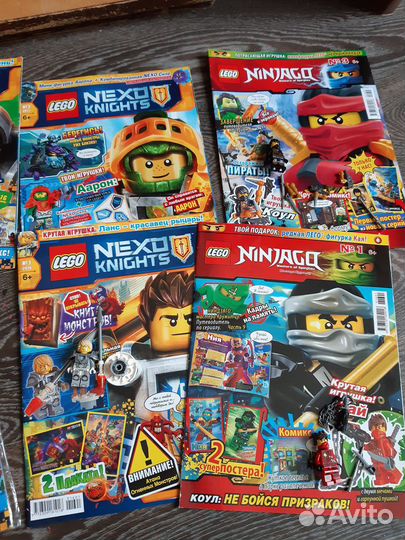 Журналы lego с фигурками 5шт