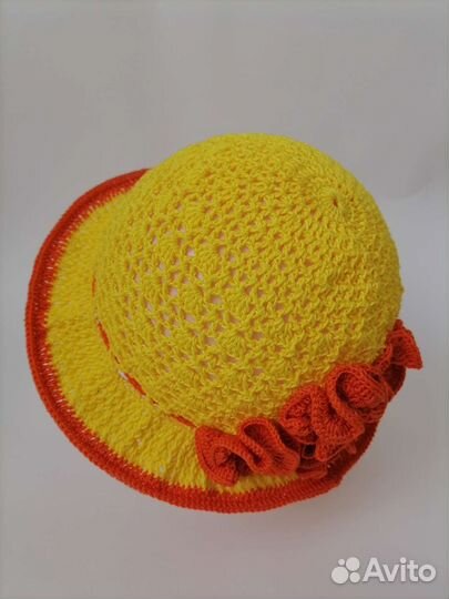 Шляпка панамка для девочки