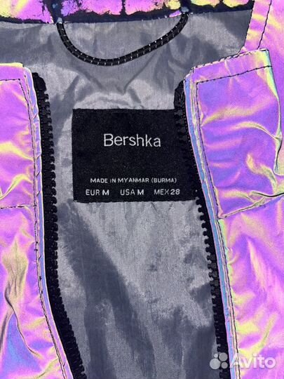 Куртка ветровка Bershka светоотражающая