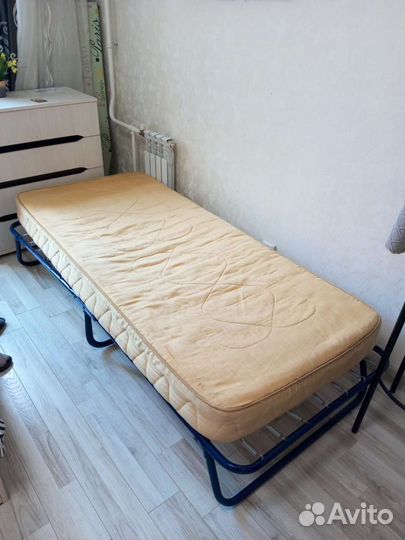 Раскладушка-кровать с ортопедическим матрасом