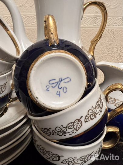 Сервиз кофейный Полонский фарф.завод СССР