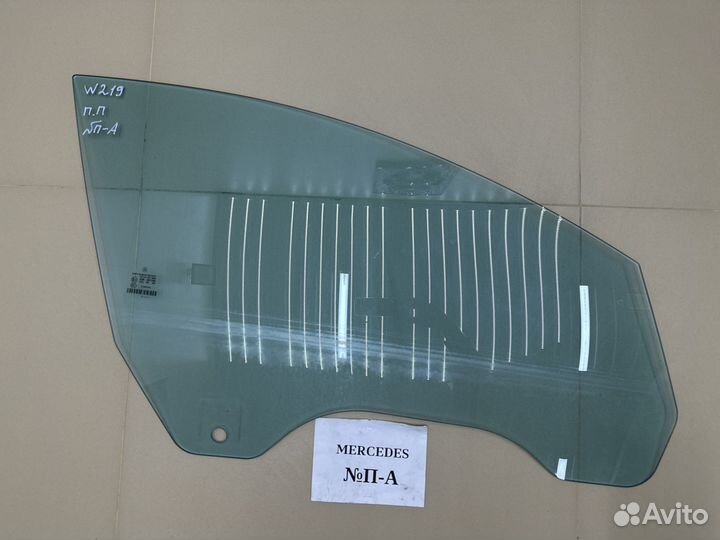 Стекло двери (синее) Mercedes CLS W219