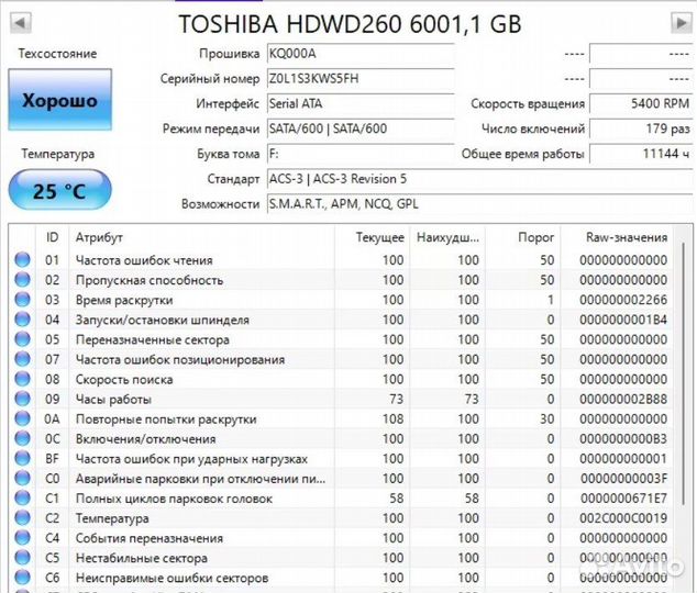 Жесткий диск Toshiba 6TB