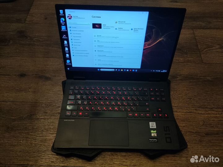 Игровой ноутбук HP omen i7 10th,rtx2060,1tb ssd