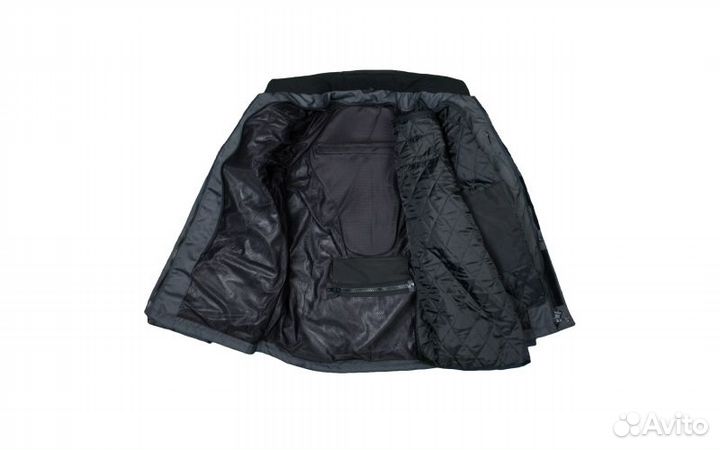 Мотокуртка long ride текстиль, цвет антрацит/бежев