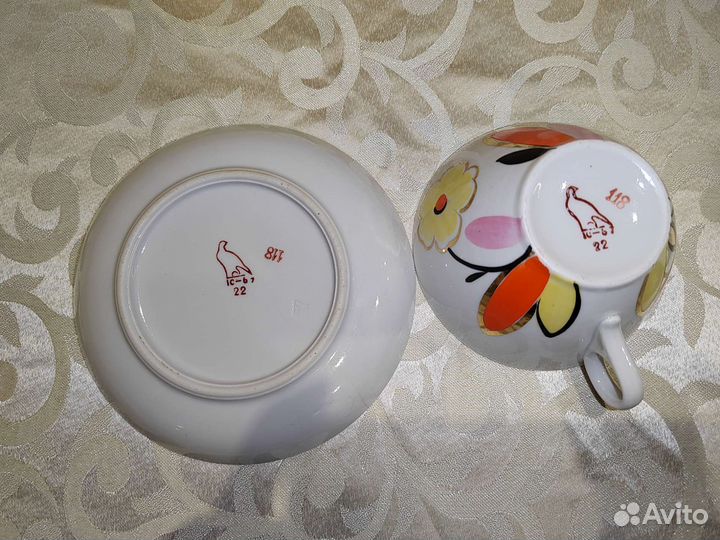 Чайная пара старое Дулёво 67 год