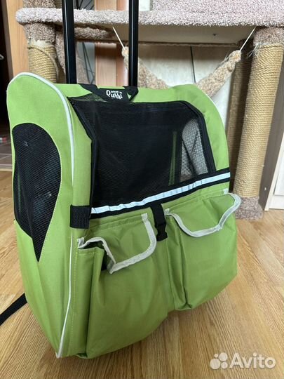 Переноска-рюкзак на колесах