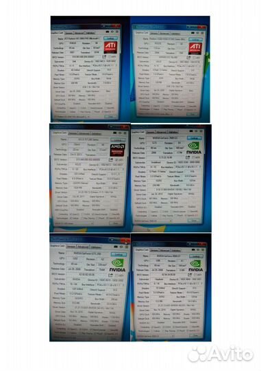 Видеокарты PCI-E и AGP