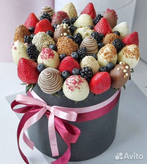 Букет из клубники в шоколаде
