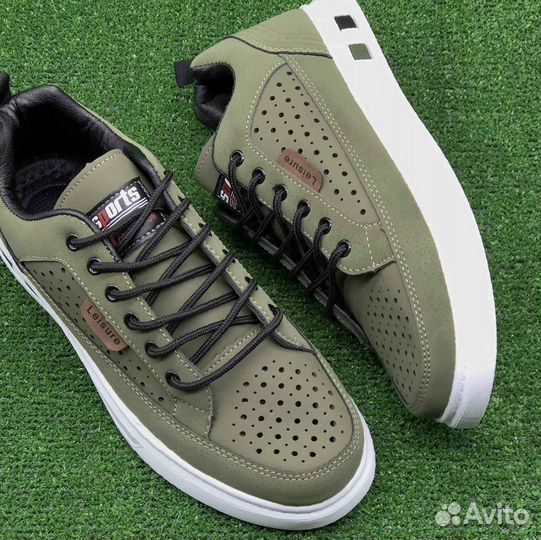 Мужские ботинки, летние, 41-46, зеленые