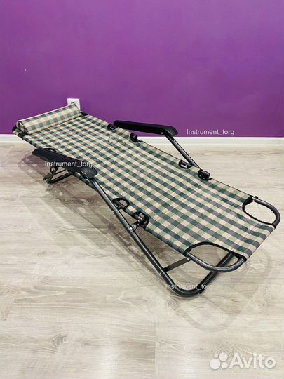 Кресло шезлонг складное. Новые