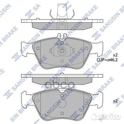Колодки торм.дисковые Hi-Q benz benz CLK (C208