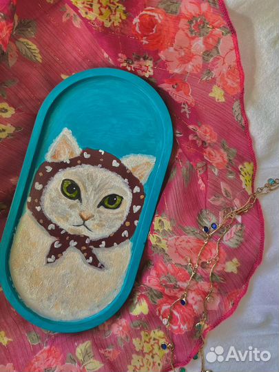 Поднос из гипса