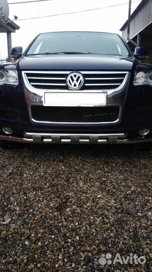 Защита бампера 60/53 с декором Volkswagen Touareg