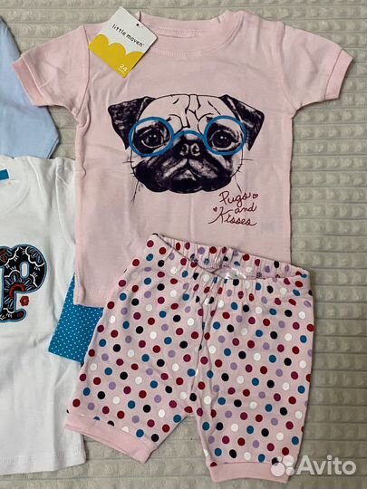 Лонгсливы и пижама на девочку 2 года