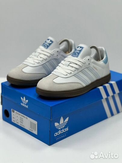 Кеды Adidas Samba White Blue