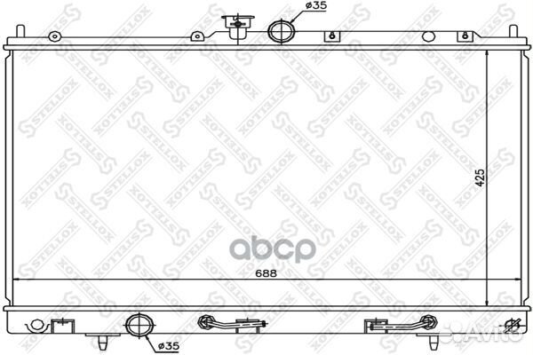 Радиаторы сист.охлажденияstellox 1025348SX Ste