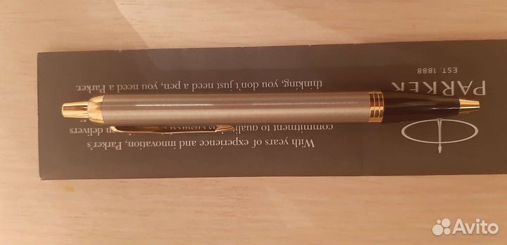 Ручка шариковая parker Brushed Metal GT синяя