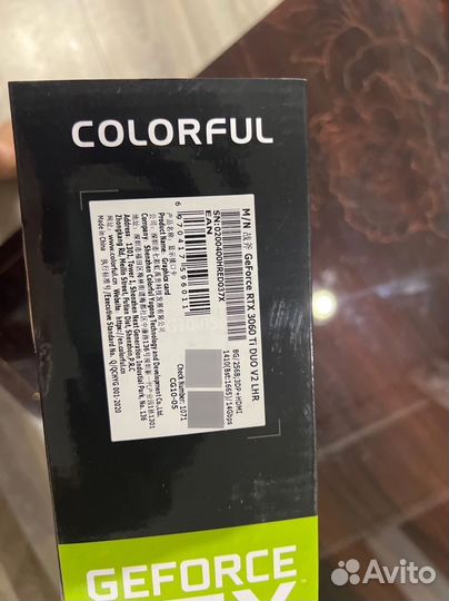 Видеокарта 3060ti colorful