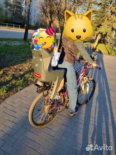 Детское кресло на велосипед hamax