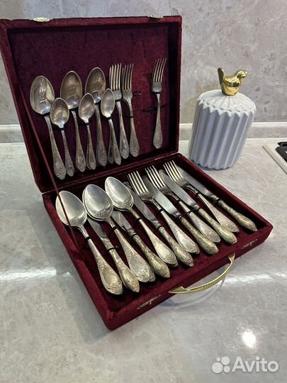 Набор столовых приборов мельхиор зиш
