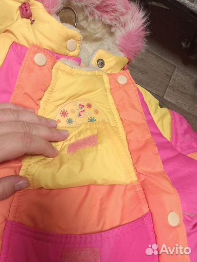 Зимний комбинезон для девочки 80 86