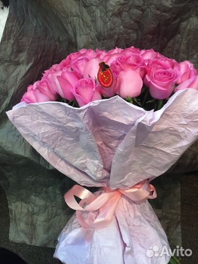 Розы-Розовые-101шт-60см-за 5000.Доставка крд 24ч