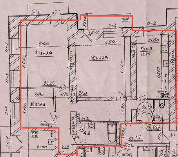 3-к. квартира, 88,3 м², 3/9 эт.