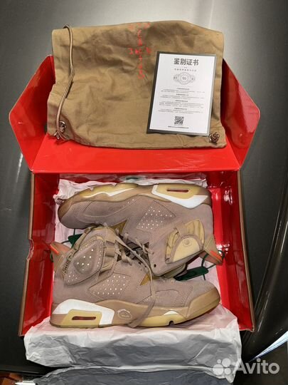 Jordan 6 Travis Scott Оригинальная Пара Кросовок