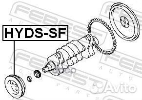 Hyds-SF шкив коленвала 2700 cc Hyundai Tucson