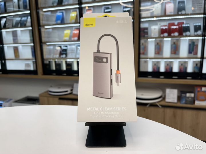 HUB Type-C Baseus Metal Gleam Series 4-in-1